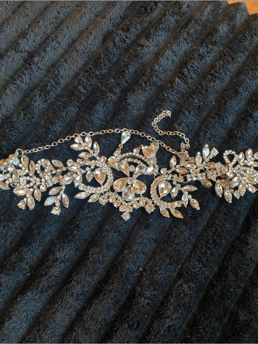 Crystal Floral Statement headpiece